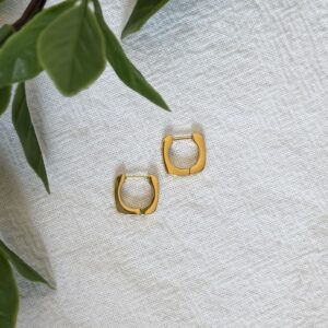 Small 15mm Square Hoop Earrings