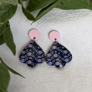Pink And Purple Earrings