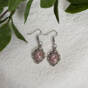 Dusty Pink Vintage Earrings