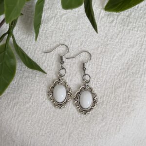 White Vintage Earrings