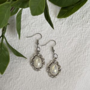 Holographic white Vintage Earrings