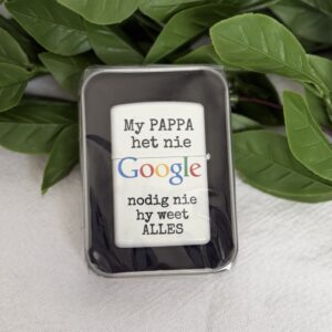 Lighter - My pappa het nie google nodig nie hy weet alles