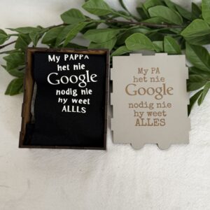 Socks Box - My pa het nie google nodig nie hy weet alles