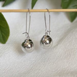 Silver Ball Earrings