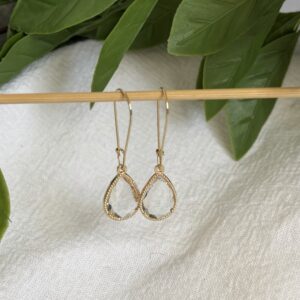 Gold Tear Drop Earrings
