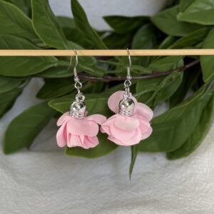 Soft Pink Petal Earrings