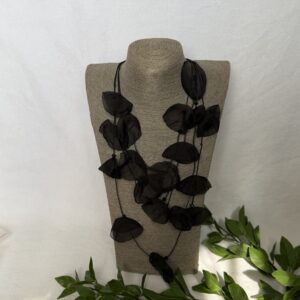 Black Petal Necklace