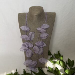 Purple Petal Necklace