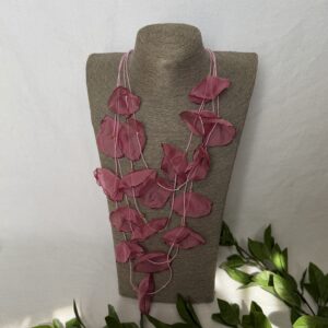 Mauve Petal Necklace