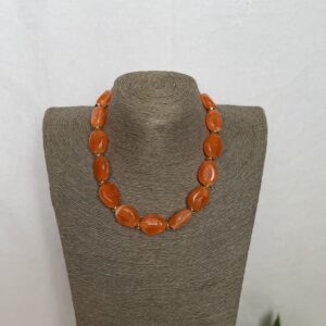 Orange Beaded Necklace