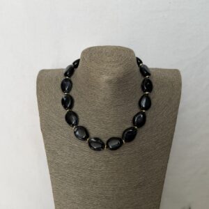 Black Beaded Necklace