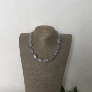Grey Beaded Necklace