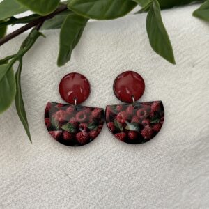Raspberry Earrings