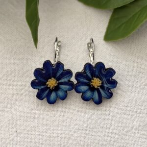 Blue Flower Earrings