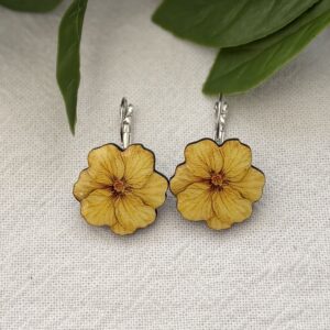 Yellow Flower Earrings