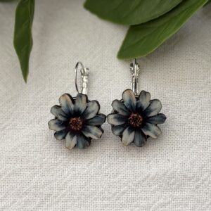 Blue Flower Earrings