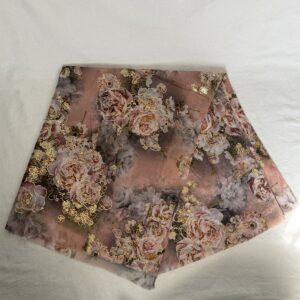 Peach Scarf With Roses