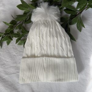 White Winter Beanie