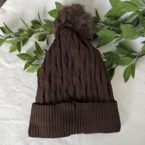 Chocolate Brown Winter Beanie