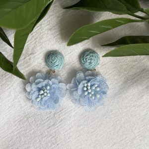 Blue Flower Earrings