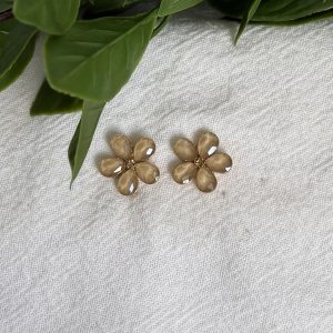 Nude Flower Earrings
