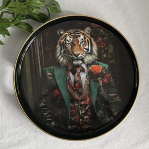 Round Gentleman Tiger Tray
