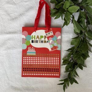Red Happy Birthday Gift  Bag