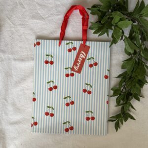 Stripped Cherry Gift Bag