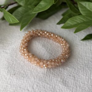 Salmon Beaded Bracelet