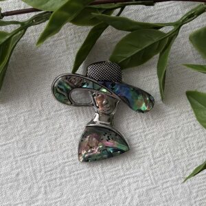 Girl In Hat Brooch
