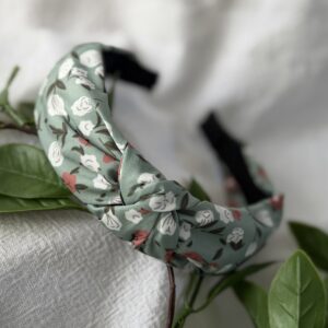 Green Floral Alice Band