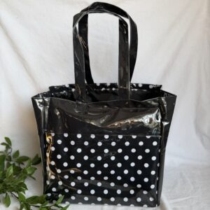 Black Dotted Teacher Bag