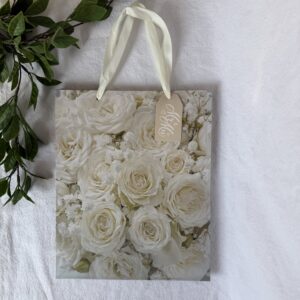 White Floral Gift Bag