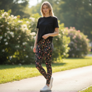 Coral Flower Legging