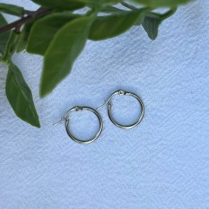Small Silver Hoops