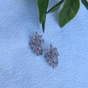 Pink Diamond Detail Earrings