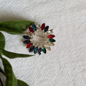 Colourful Circle Brooch