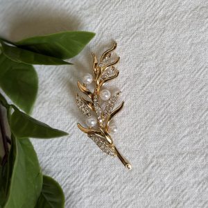 Golden Branch Brooch