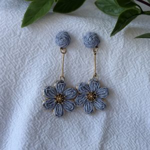 Blue Flower Earrings