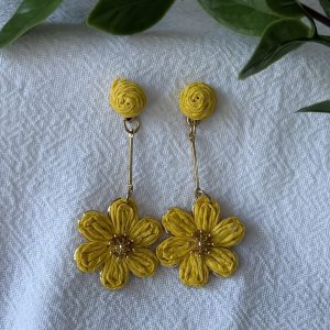 Yellow Flower Earrings