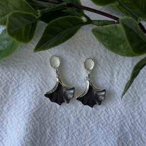 Black And Sliver Earrings