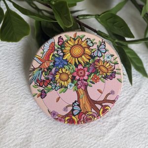 Pink Travel Tree Mirror