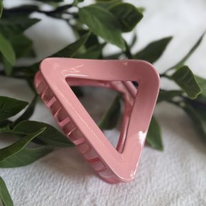 Pink Triangle Claw Clip
