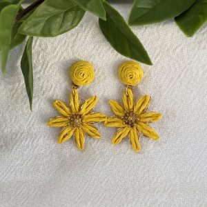 Yellow Daisy Earrings