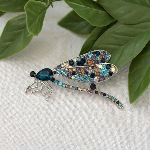 Blue Dragonfly Brooch