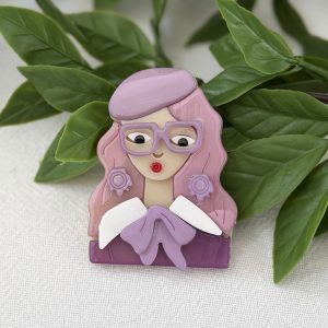 Lady Brooch Purple
