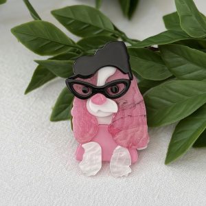 Doggy Brooch Pink