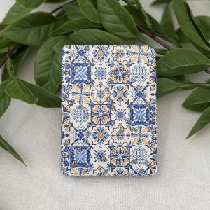 Blue & Orange Travel Mirror