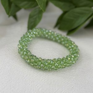Lime Green Beaded Bracelet