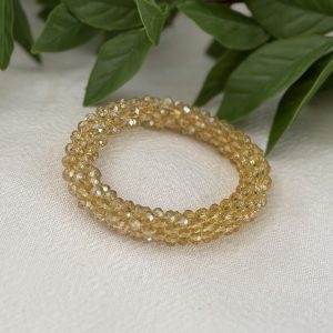 Light Topaz Beaded Bracelet